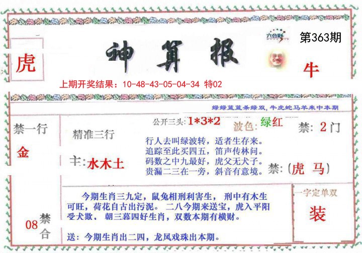 2024363期神算報