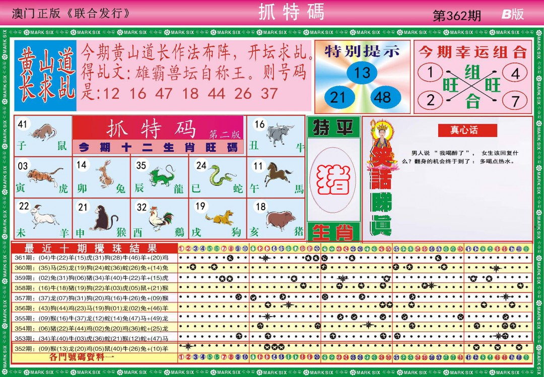 2024362期118抓特码B