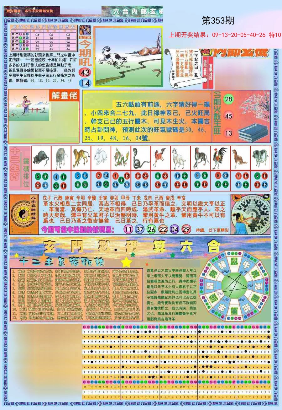 2024353期(新版)内部玄机A