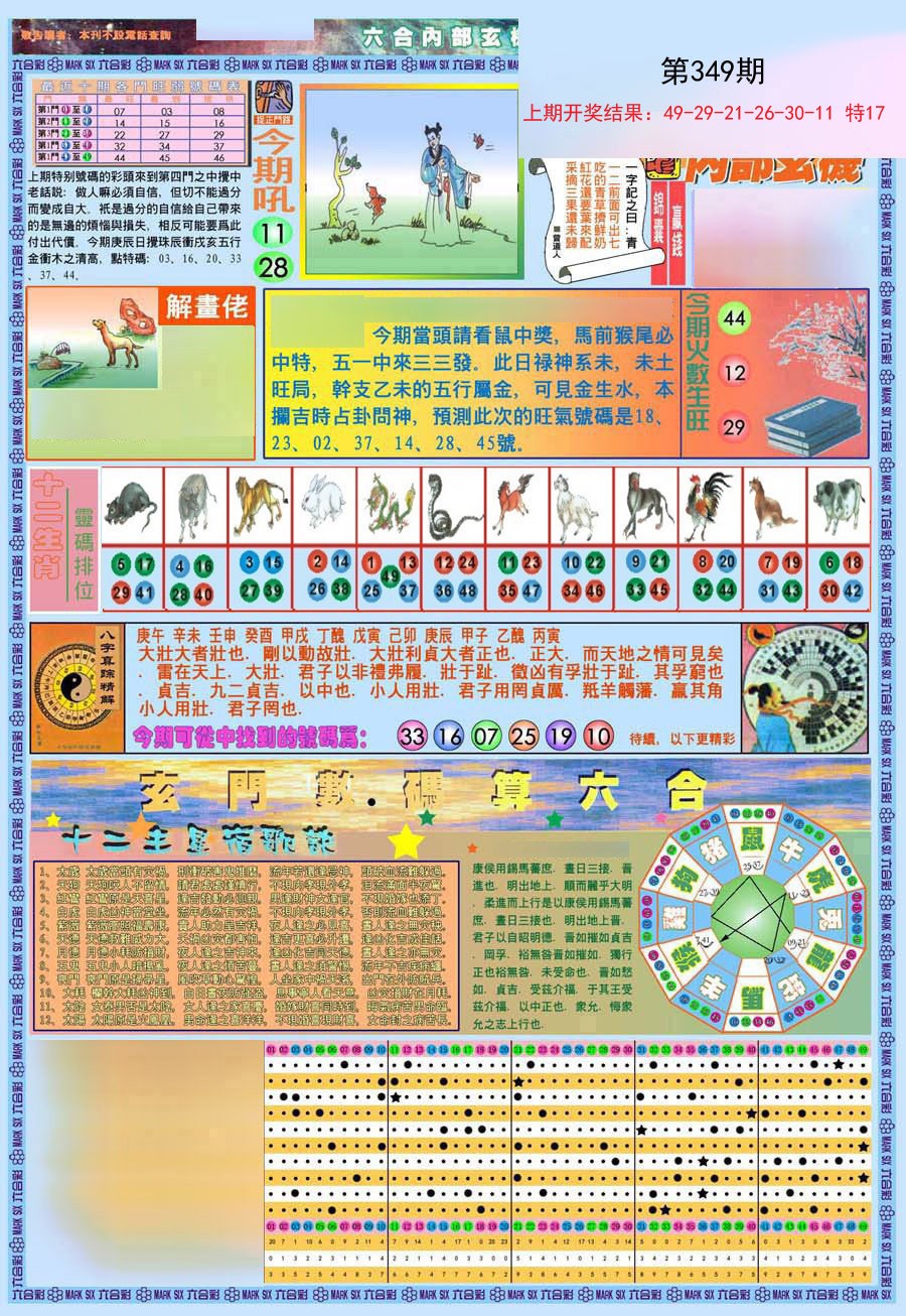 2024349期(新版)内部玄机A