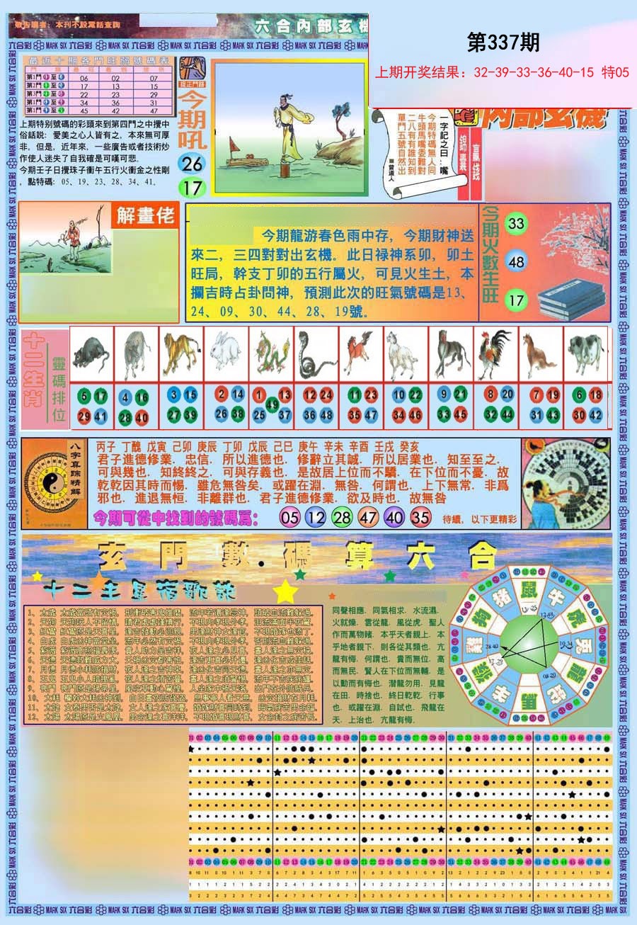 2024337期(新版)内部玄机A