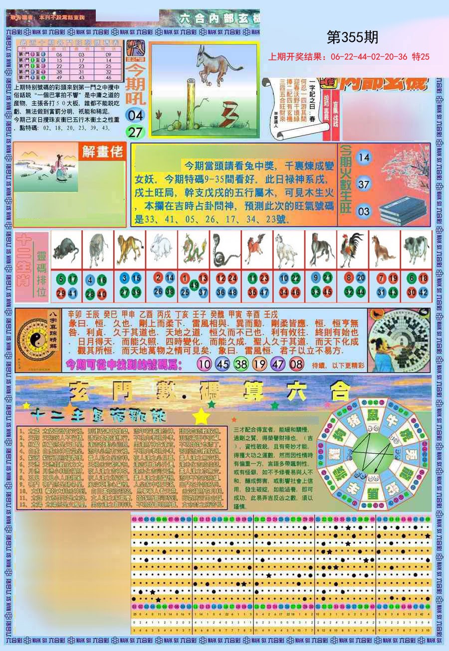 2024355期(新版)内部玄机A