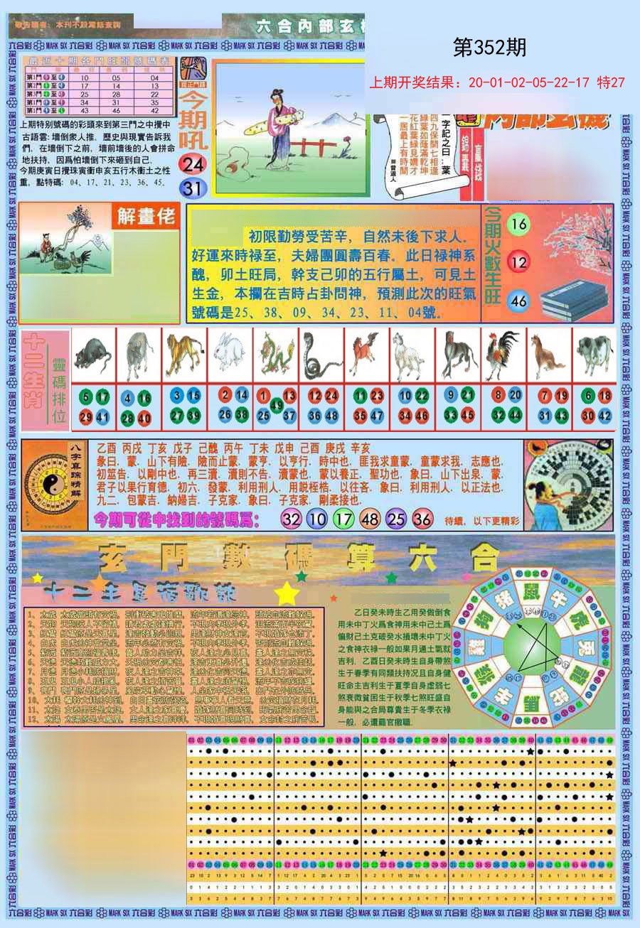 2024352期(新版)内部玄机A