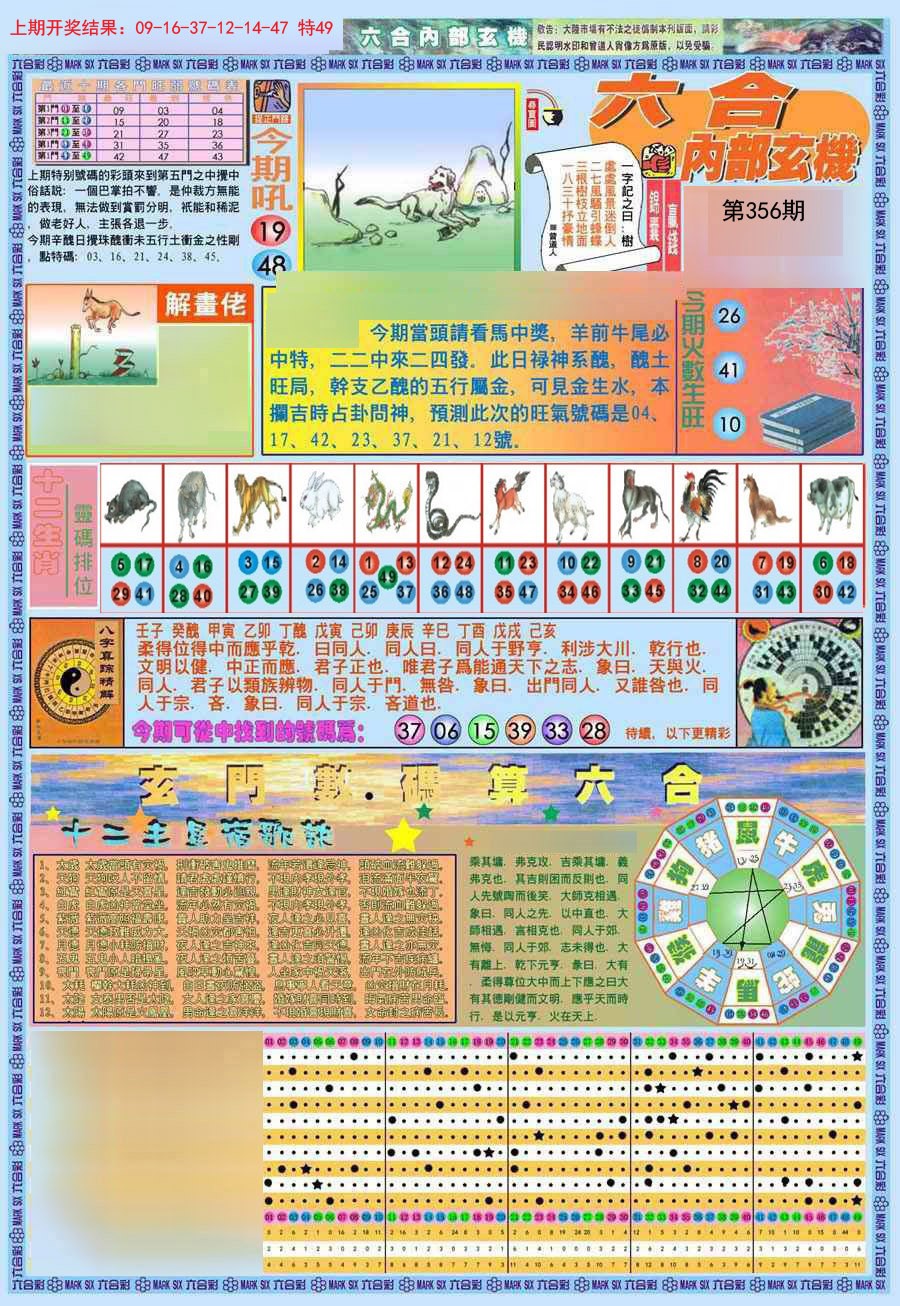 2024356期(新版)内部玄机A