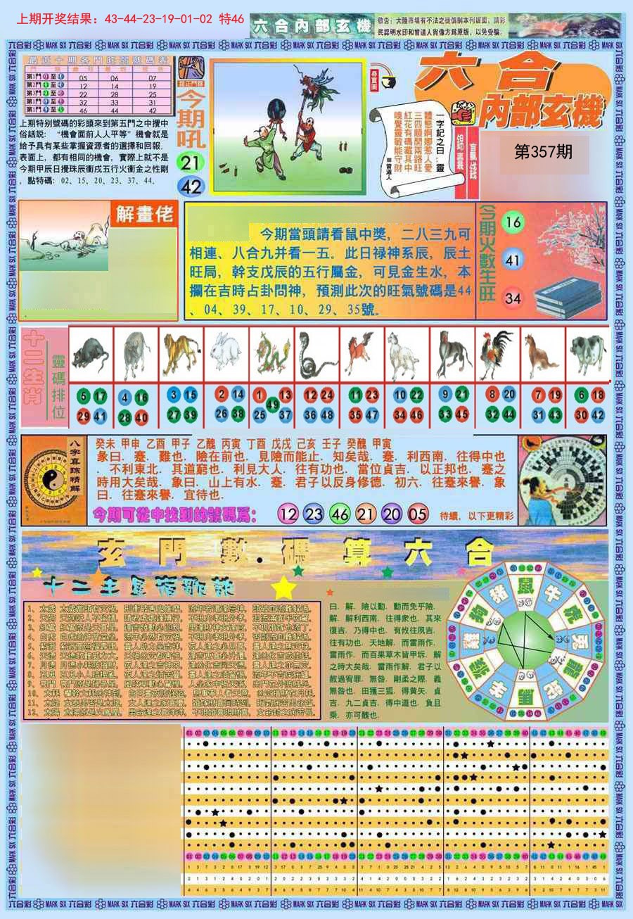 2024357期(新版)内部玄机A