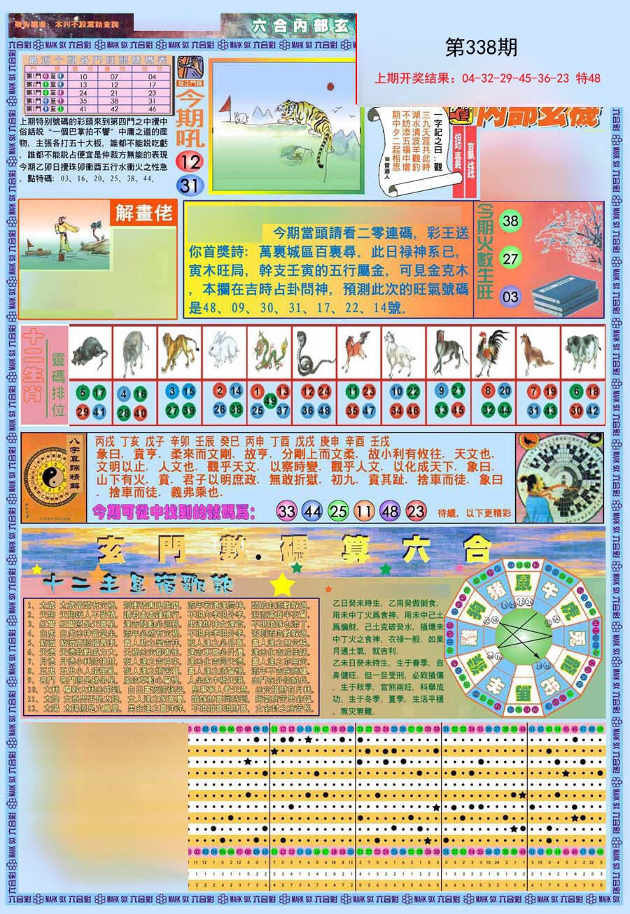 2024338期(新版)内部玄机A