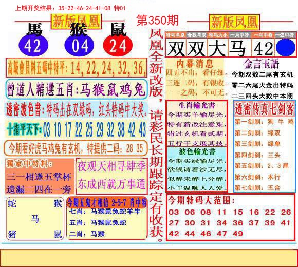 2024350期二代凤凰报