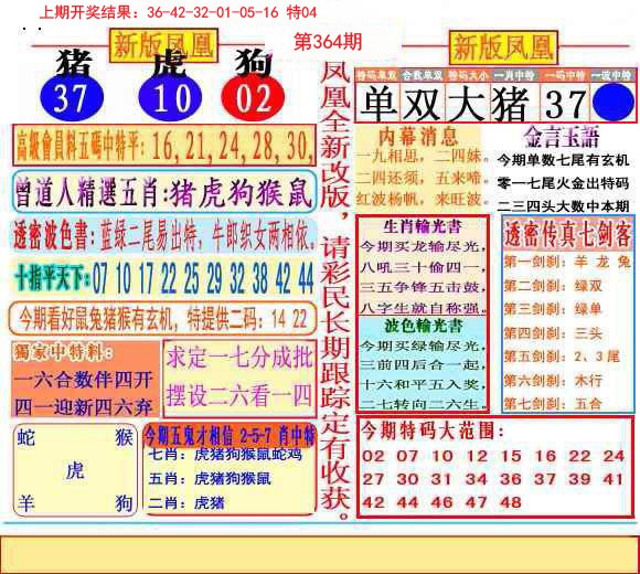 2024364期二代凤凰报