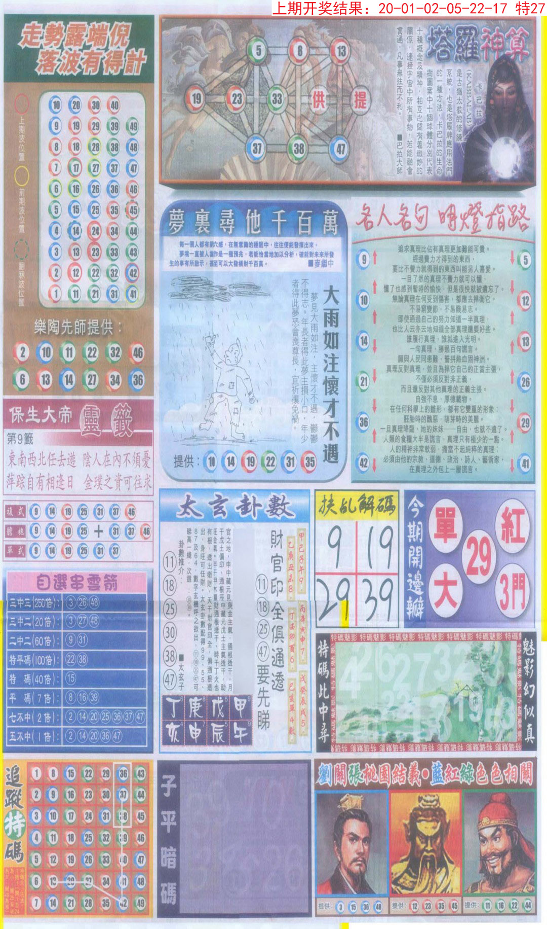 2024352期新报跑狗-2(背面)