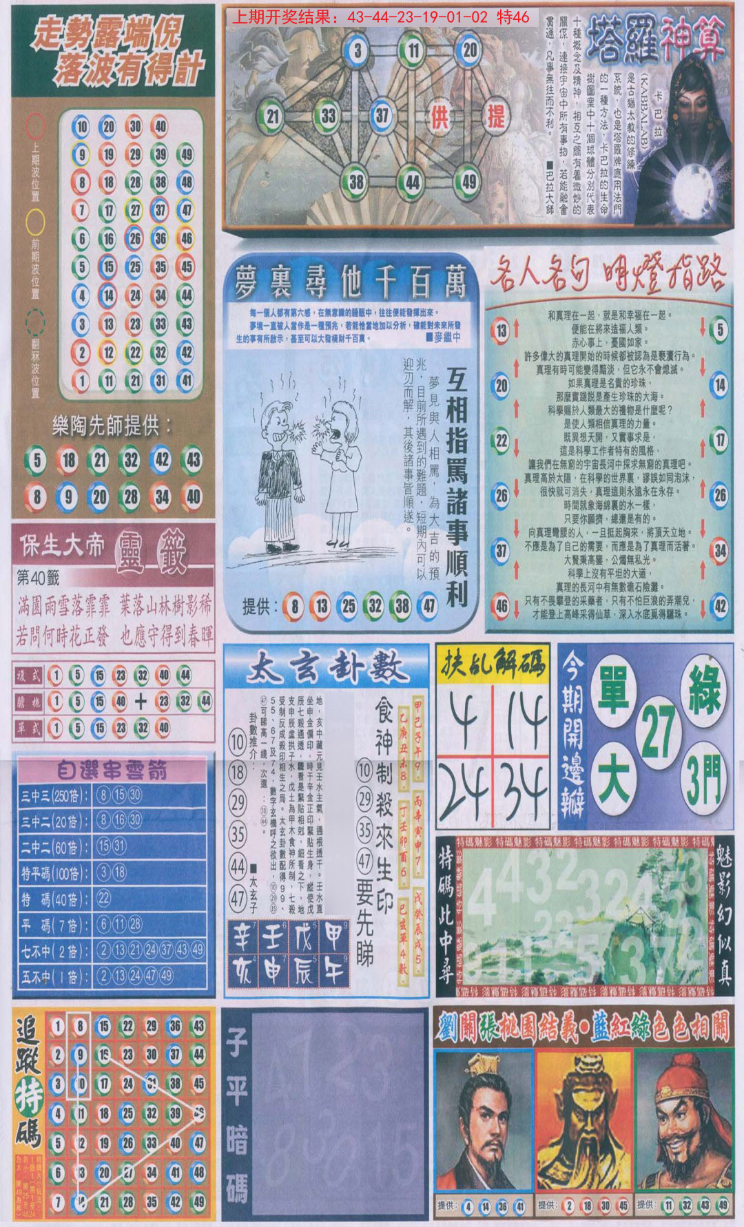2024357期新报跑狗-2(背面)