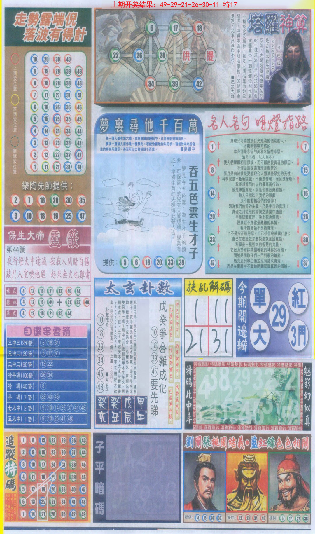 2024349期新报跑狗-2(背面)
