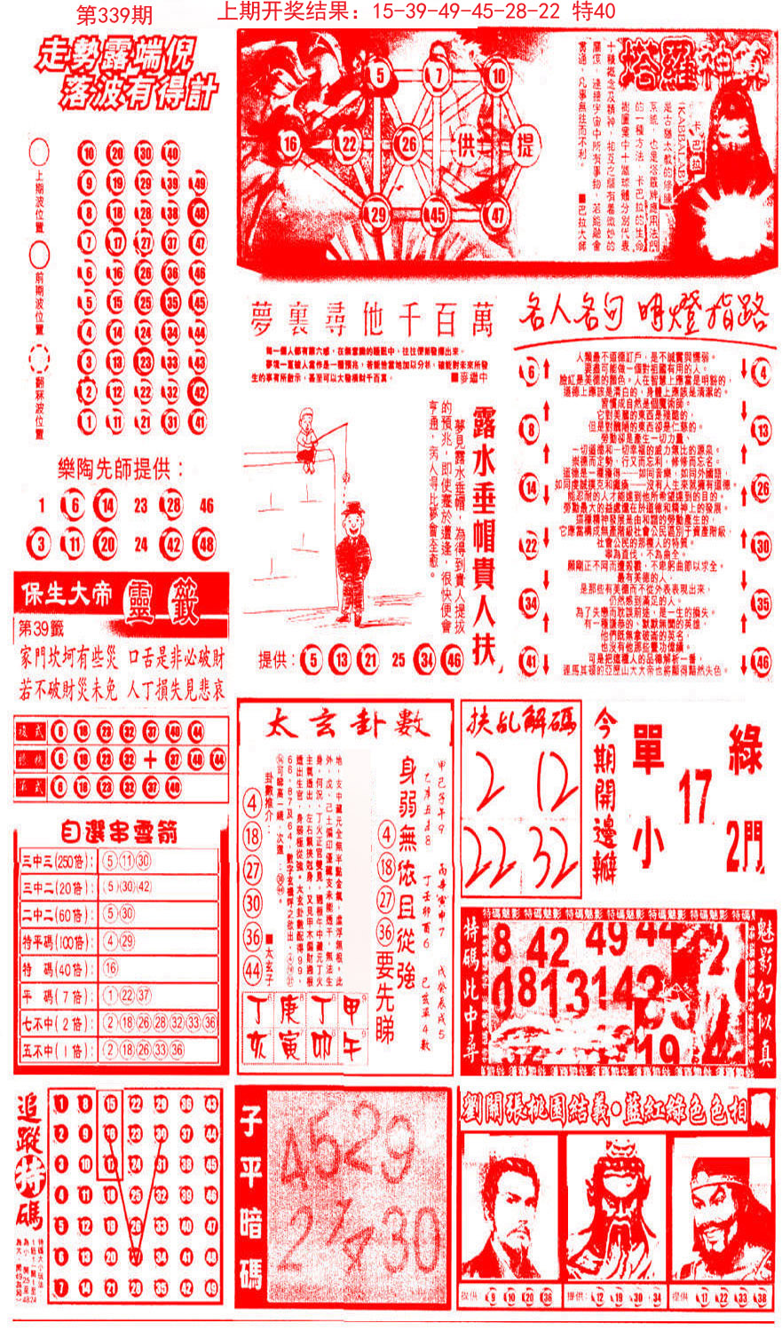 2024339期新报跑狗-2(背面)