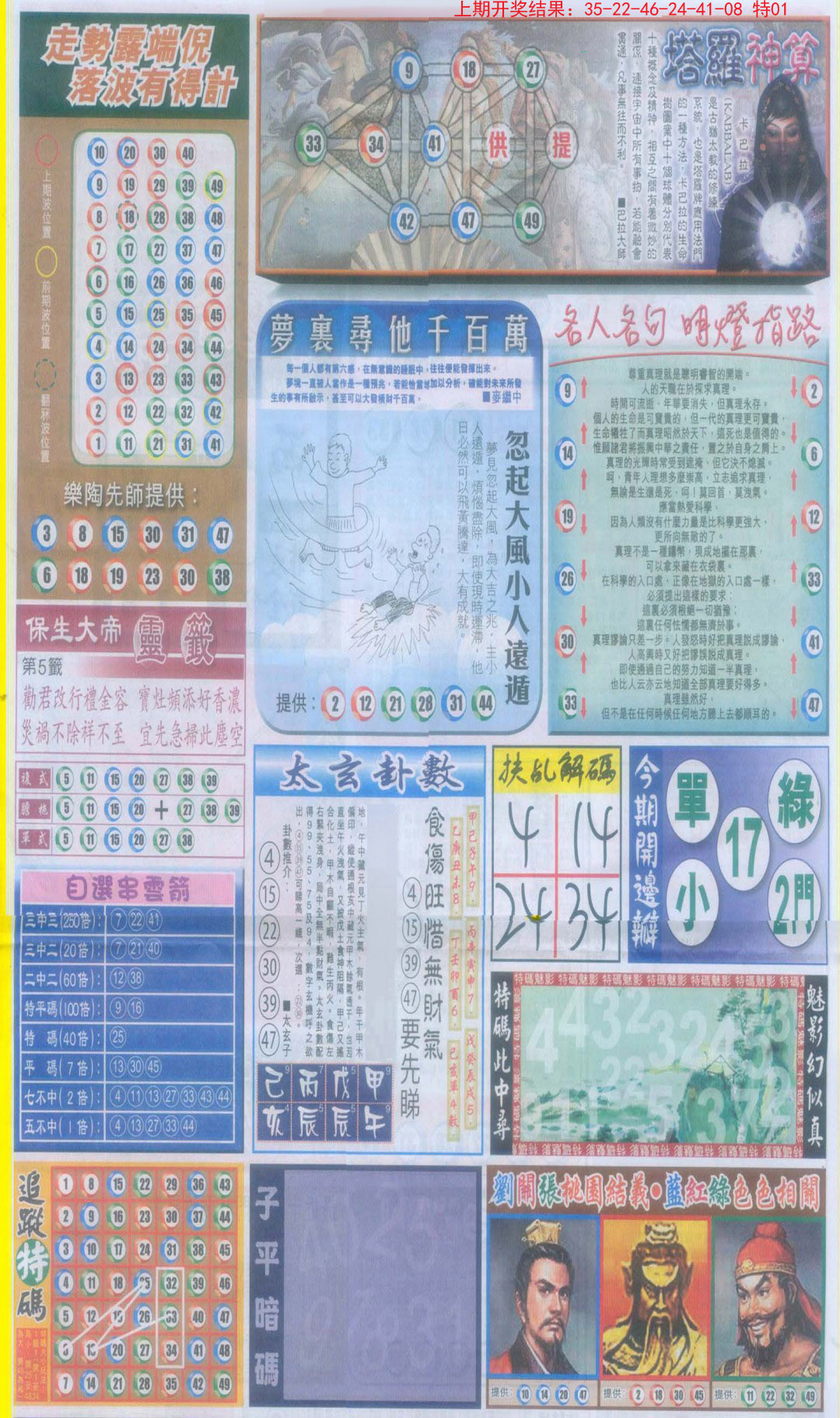 2024350期新报跑狗-2(背面)
