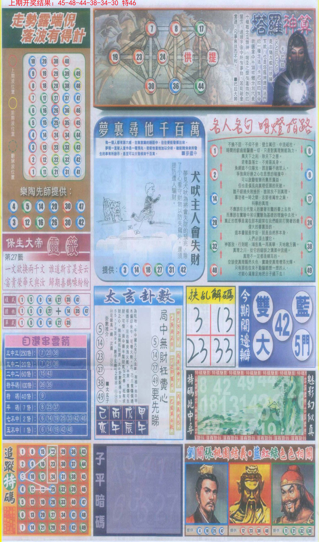 2024346期新报跑狗-2(背面)