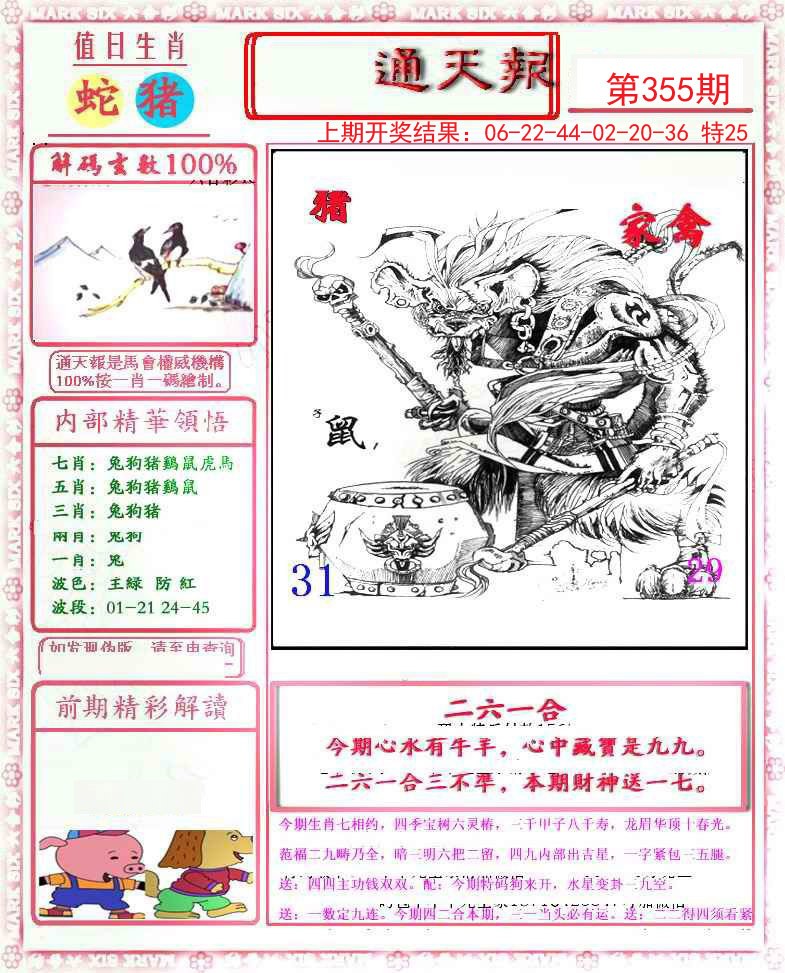 2024355期小喜通天报