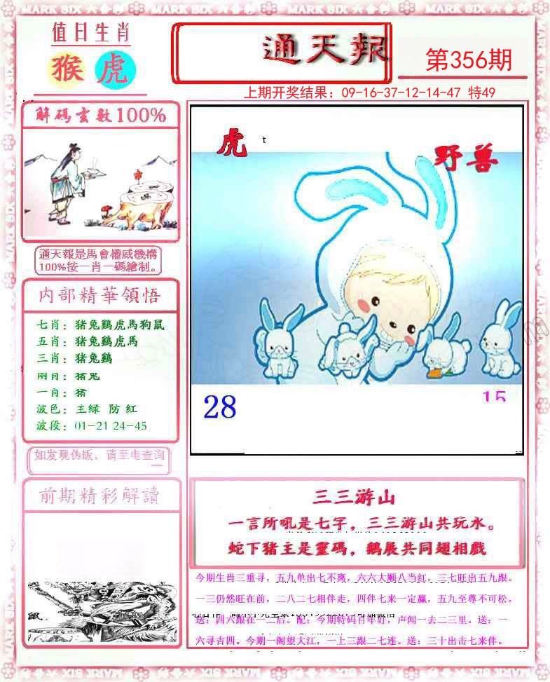 2024356期小喜通天报