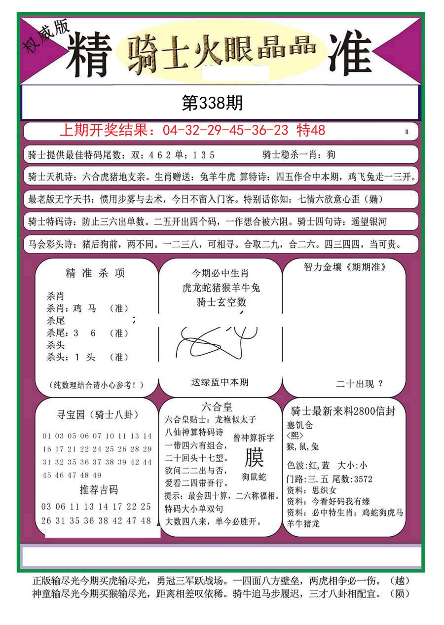 2024338期骑士火眼晶晶（正）