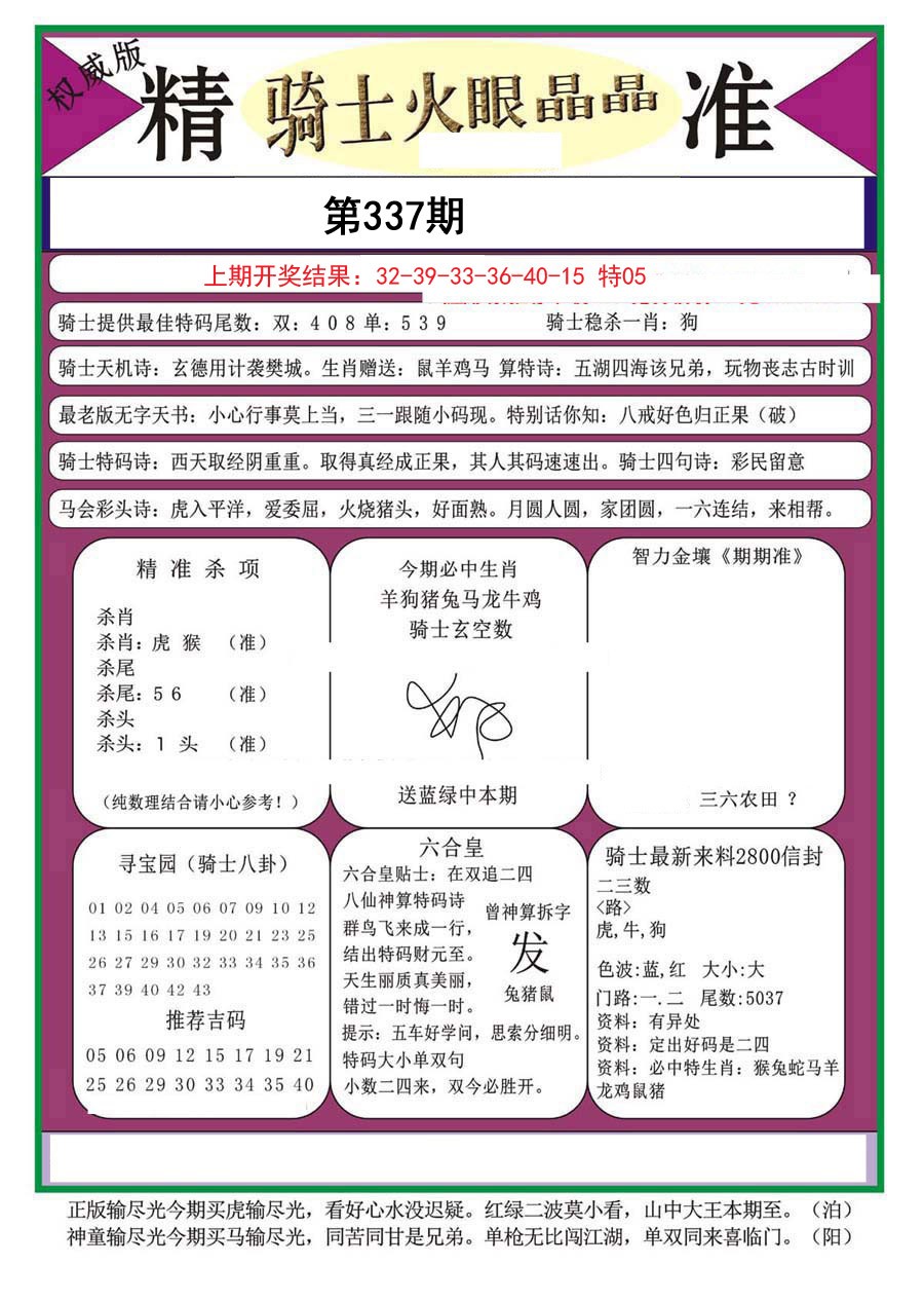2024337期骑士火眼晶晶（正）