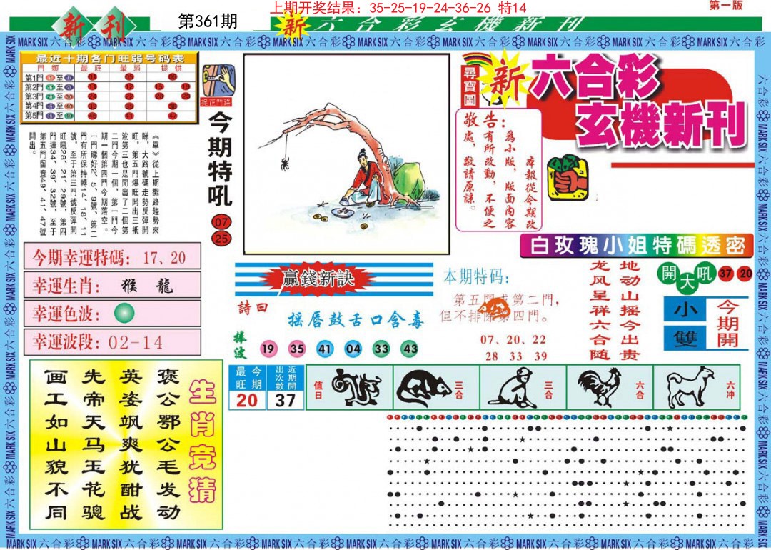 2024361期新六合彩特码新刊A