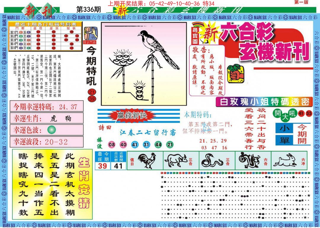 2024336期新六合彩特码新刊A