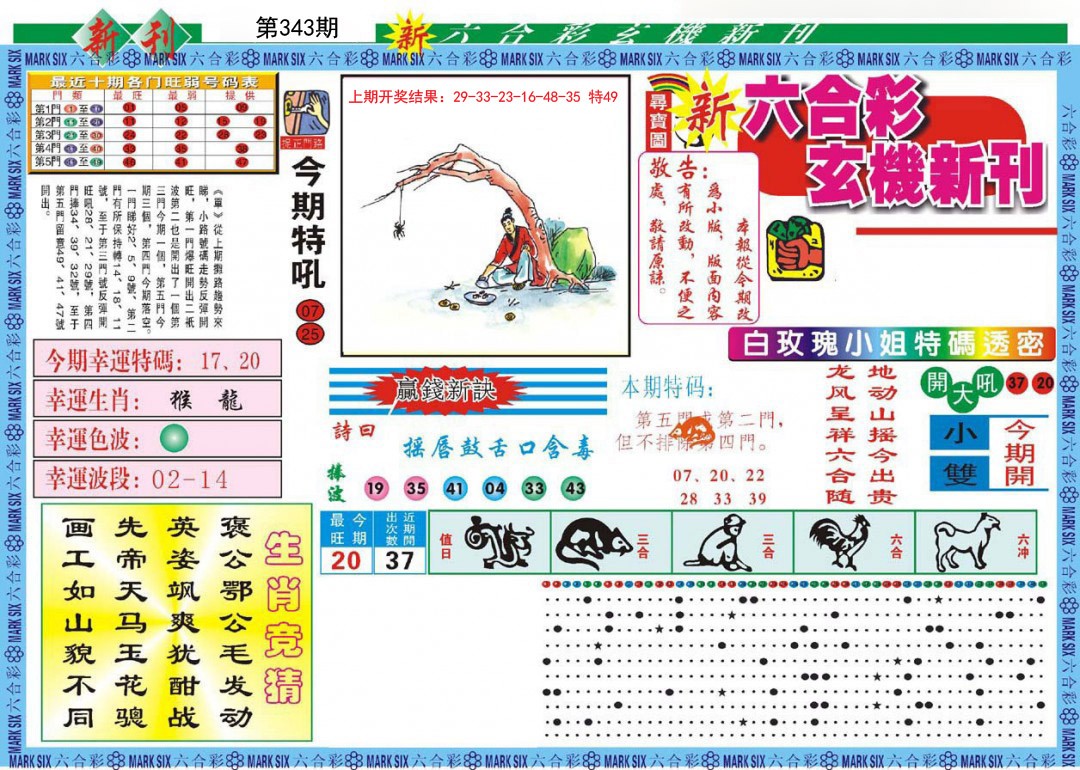 2024343期新六合彩特码新刊A