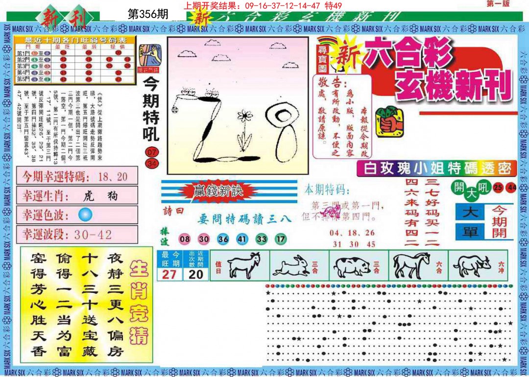2024356期新六合彩特码新刊A