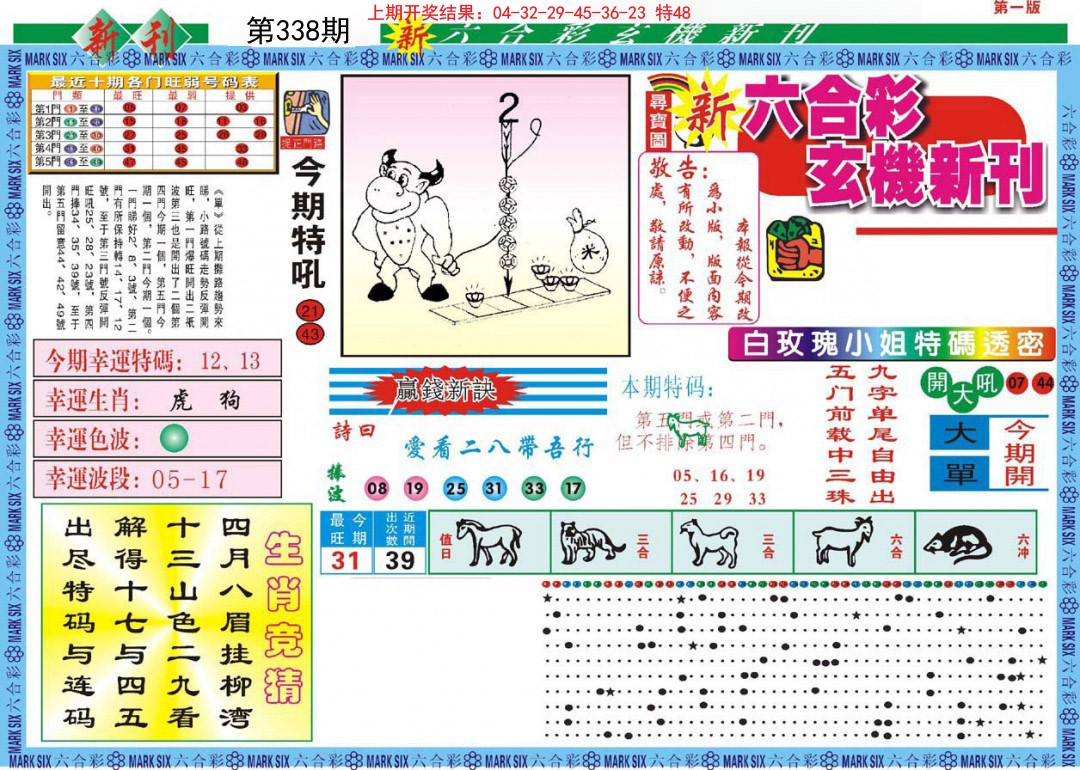 2024338期新六合彩特码新刊A