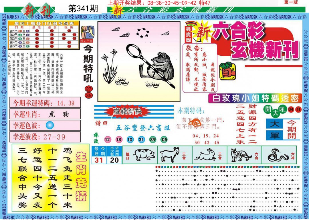 2024341期新六合彩特码新刊A