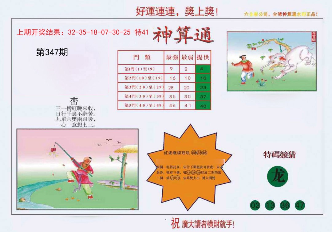 2024347期4-台湾神算