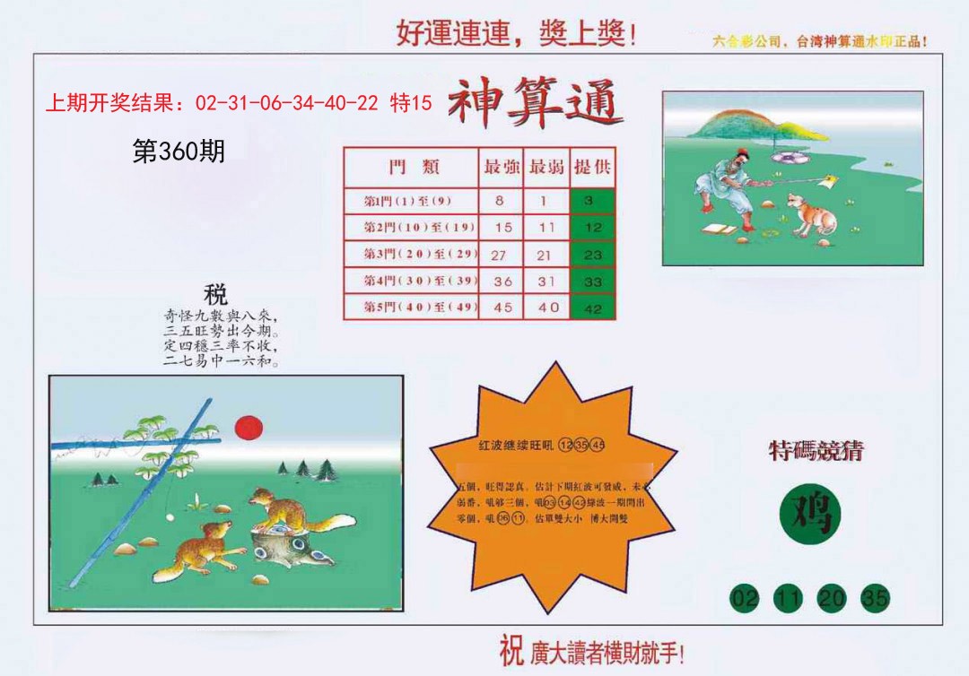 2024360期4-台湾神算