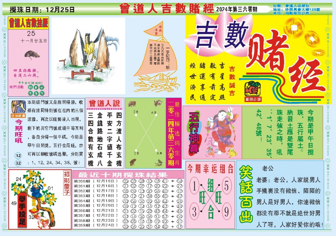 2024360期吉数赌经A