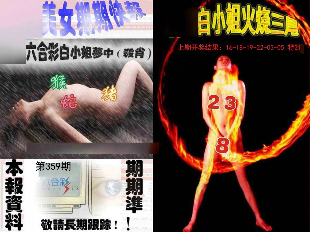 2024359期环球美女特码报