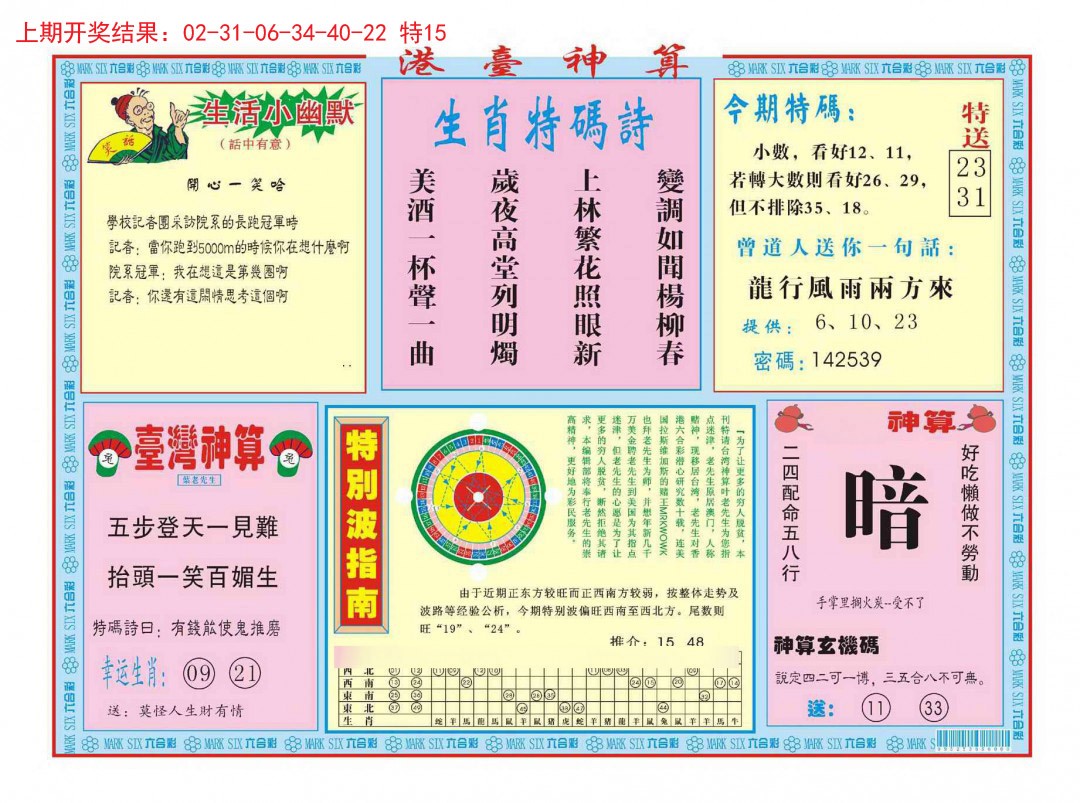 2024360期港台神算B