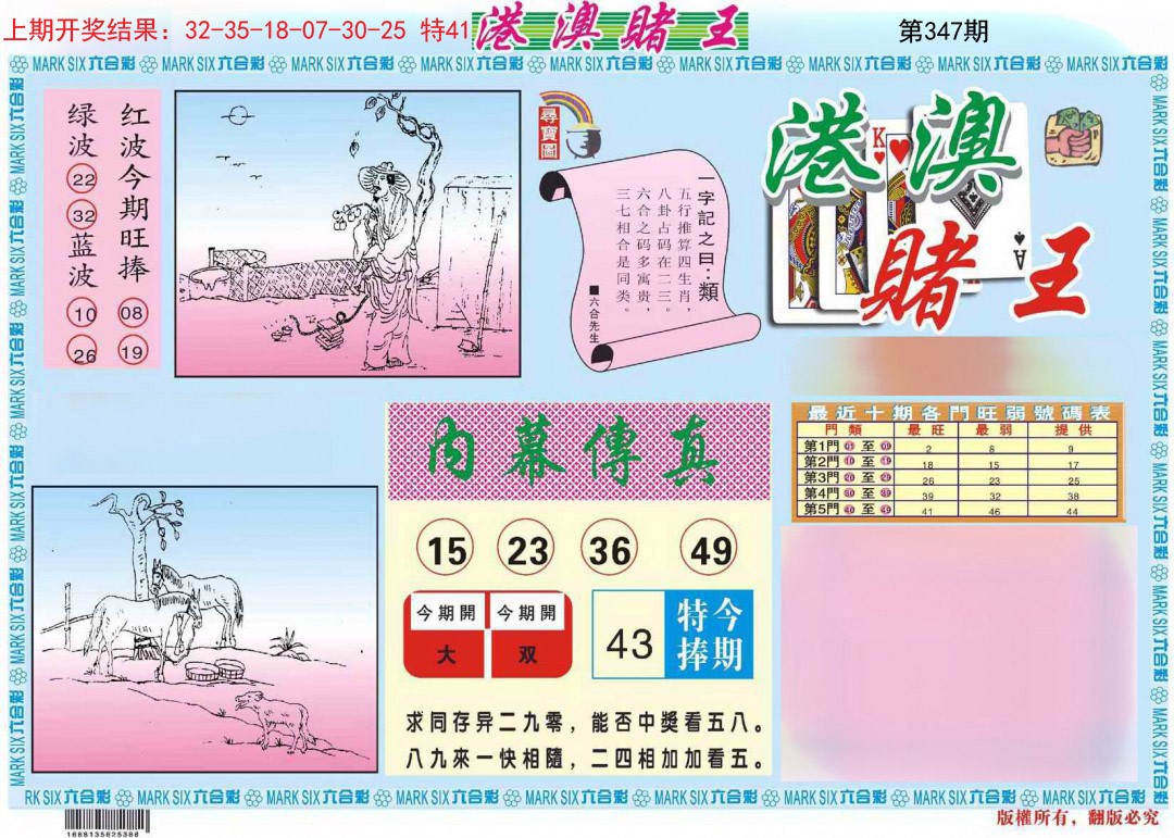 2024347期港澳赌王A