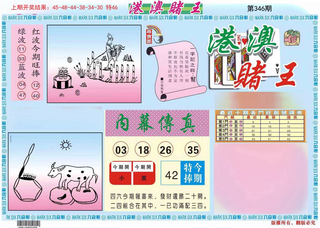 2024346期港澳赌王A