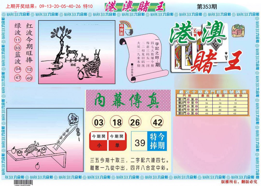 2024353期港澳赌王A