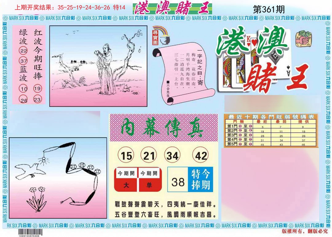 2024361期港澳赌王A