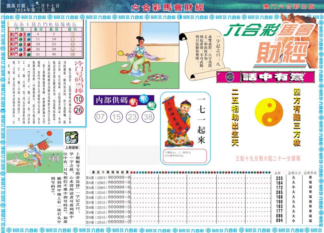 2024352期马会财经A