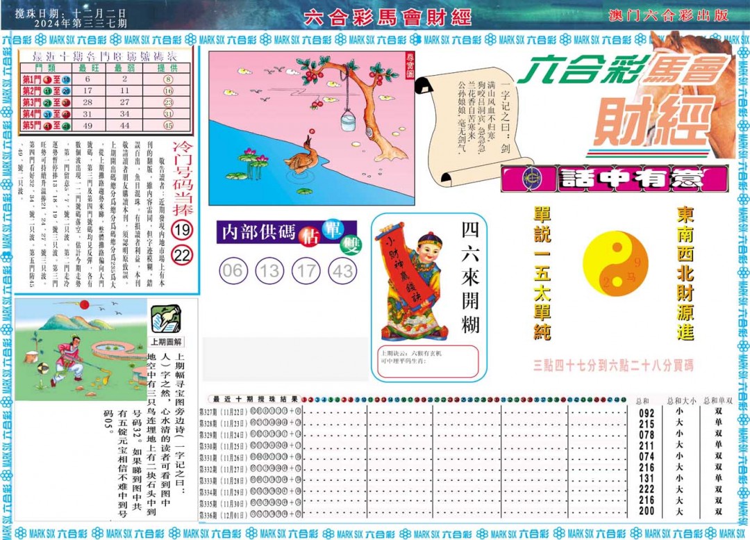 2024337期马会财经A