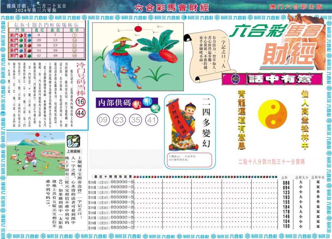 2024360期马会财经A