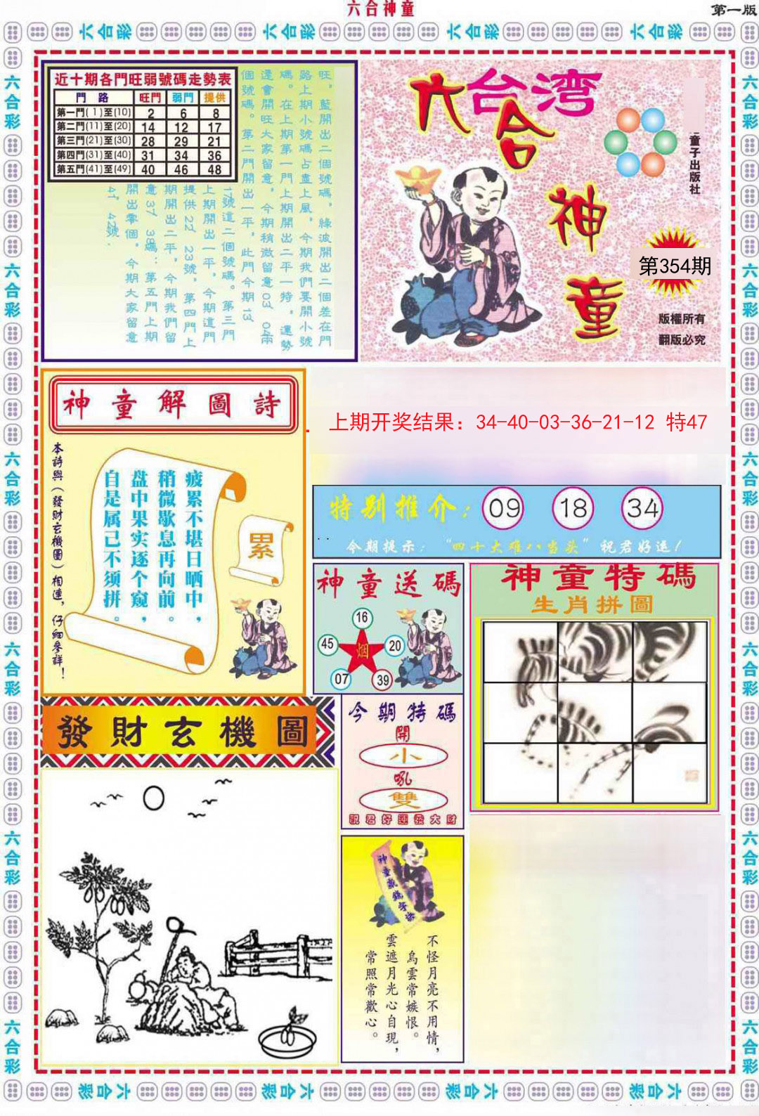 2024354期六合神童A