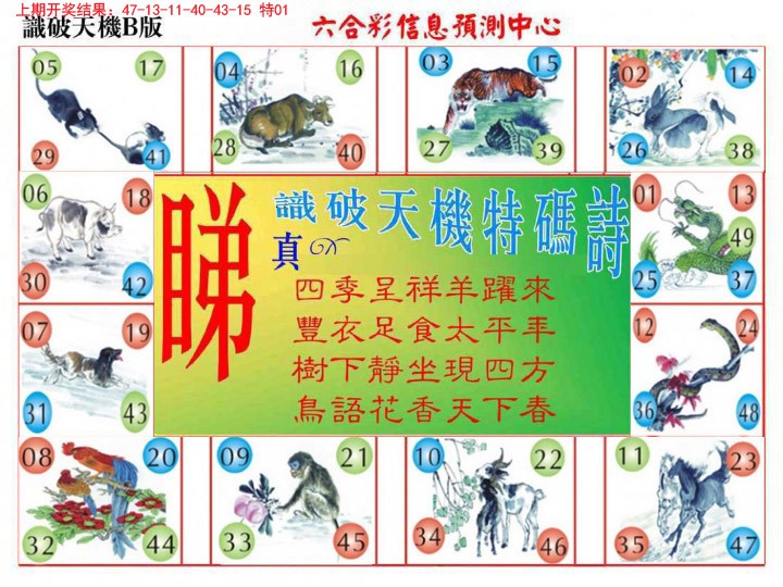2024365期识破天机B版