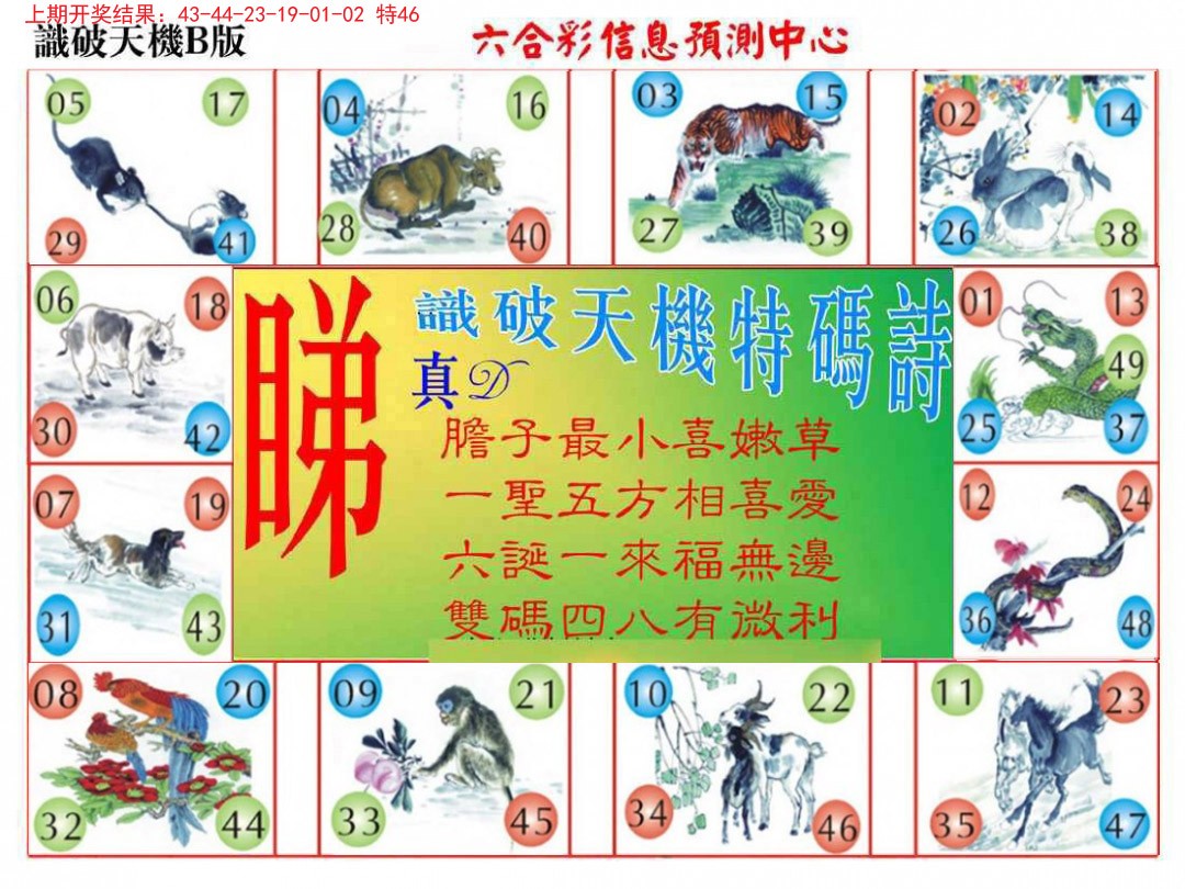 2024357期识破天机B版