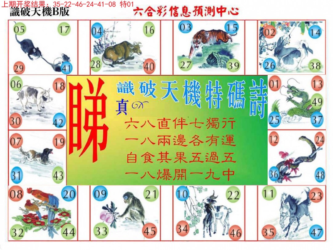 2024350期识破天机B版