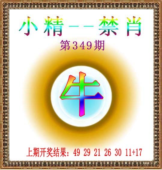 2024349期小精禁肖