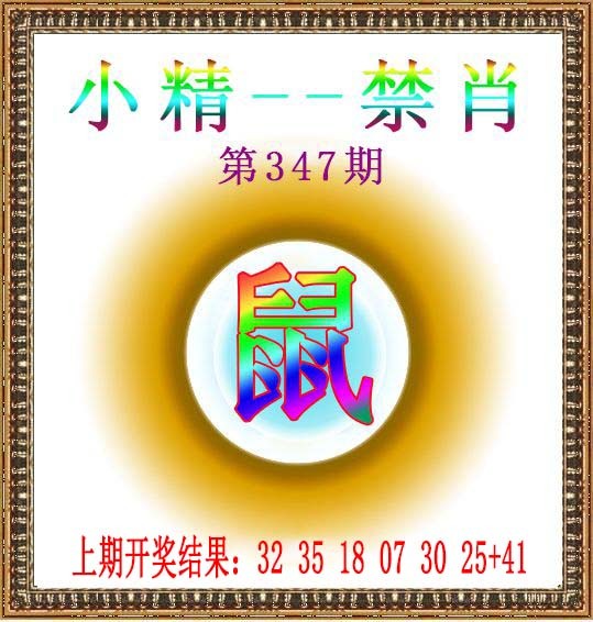 2024347期小精禁肖