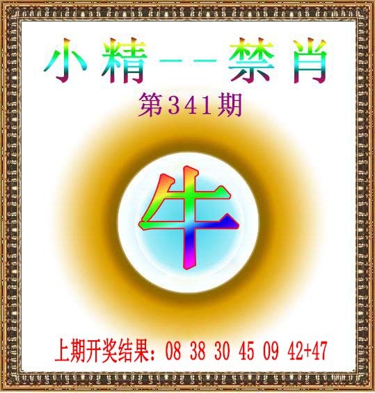 2024341期小精禁肖