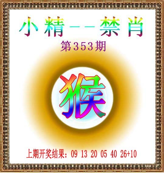 2024353期小精禁肖