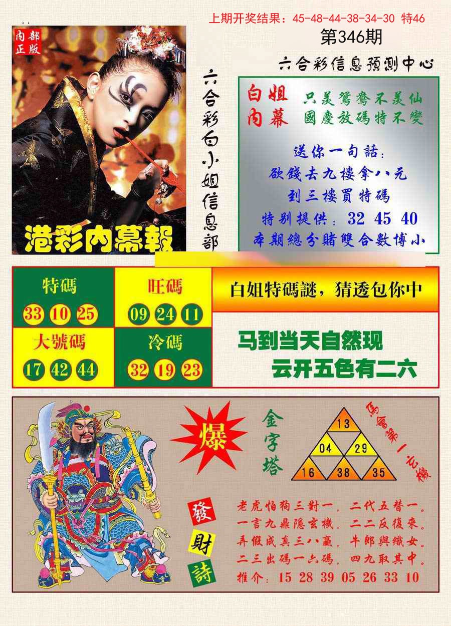 2024346期港彩内幕报