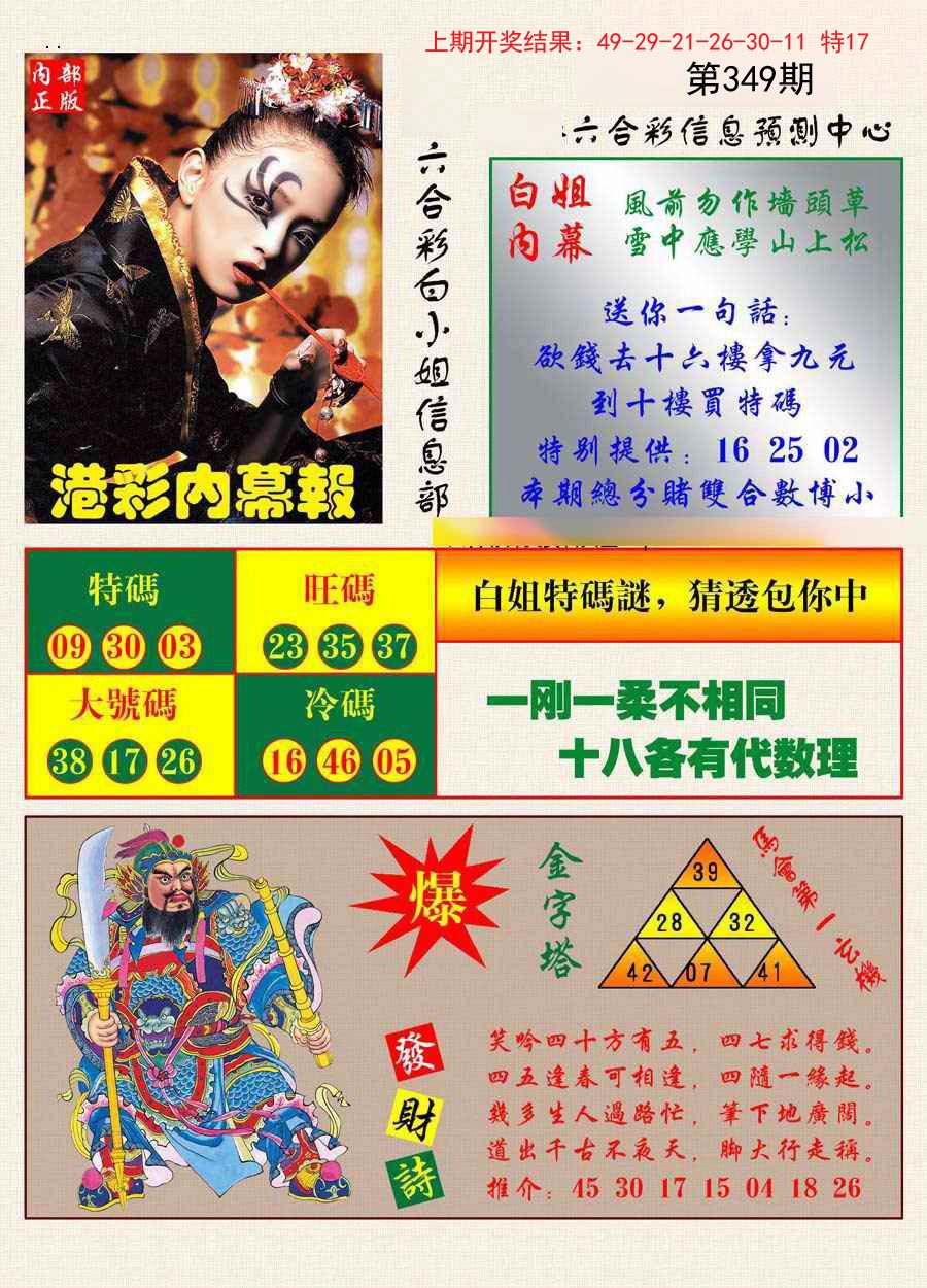 2024349期港彩内幕报